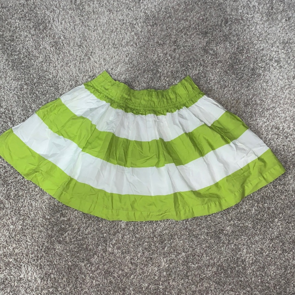 Hollister skirt green stripes size small